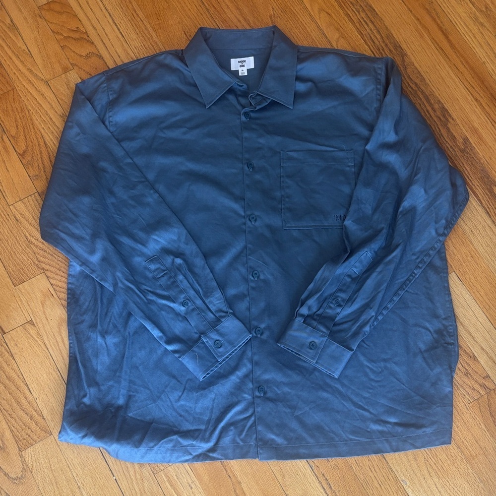 Women’s Button-Front Blouse in Deep Teal